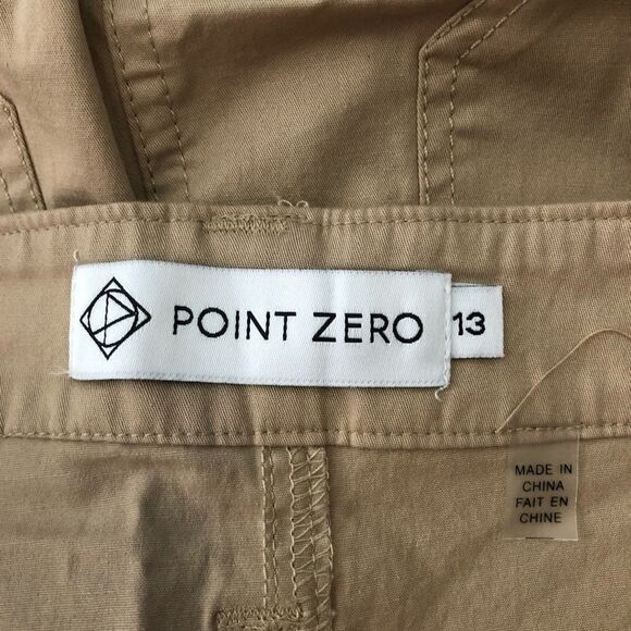 POINT Zero Size 13 Tan Skirt With Belt - Picture 4 of 5